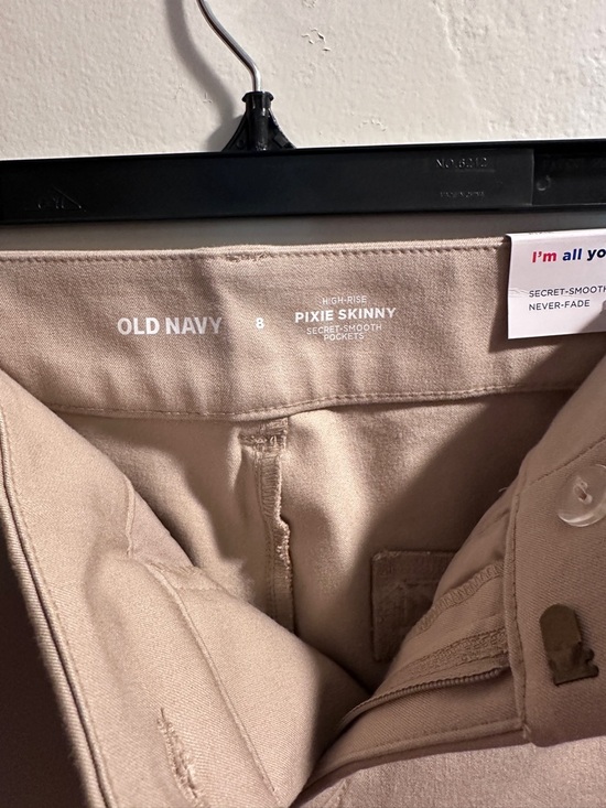 Old Navy Pixie Skinny High Rise Ankle Pants - Light Taupe - Picture 6 of 6